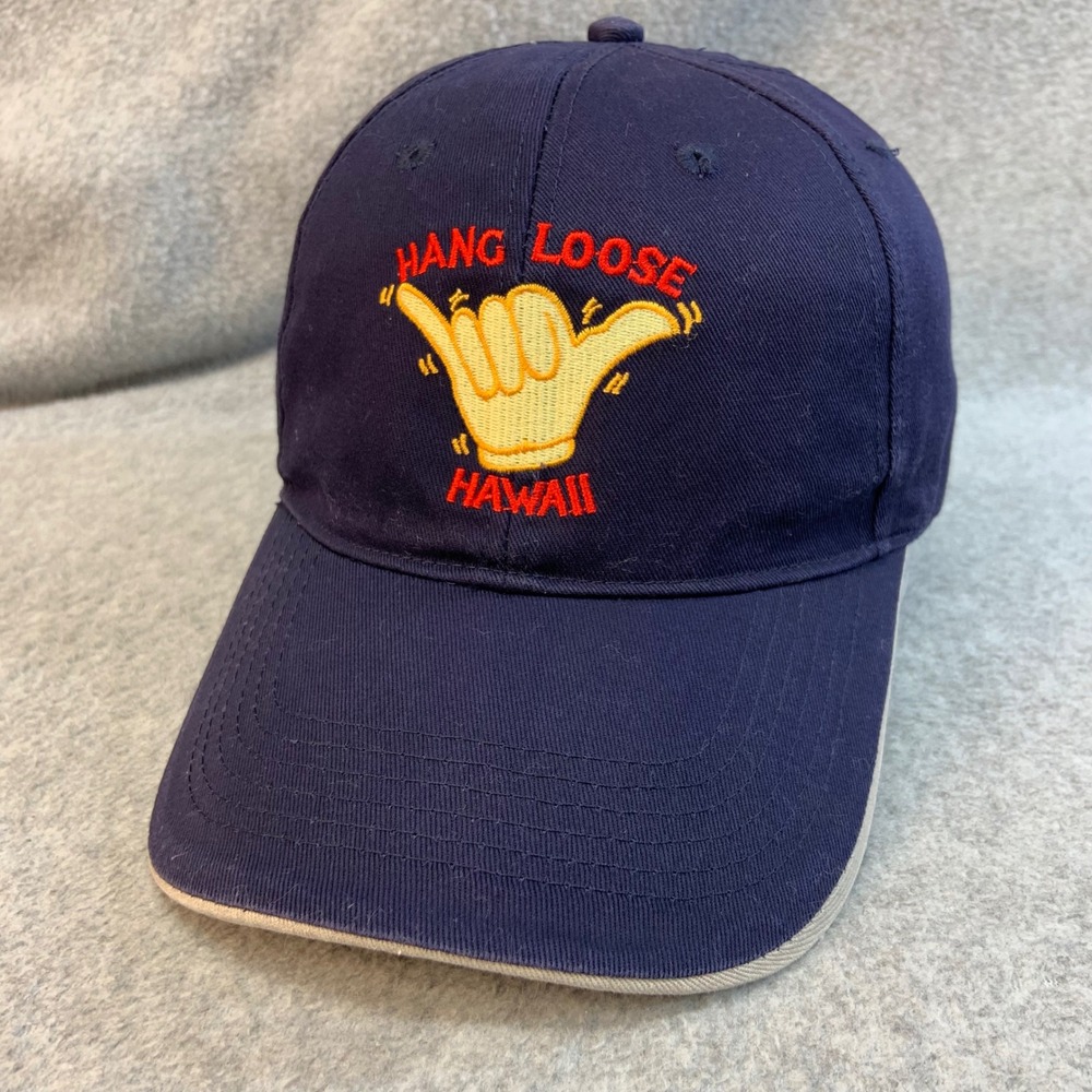 Hang Loose Hawaii Shaka Unisex Navy Blue Unbranded Baseball Hat OSFA